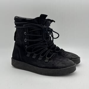 Represent Clo Dusk Boot Black Suede lace Up Boots Men's 42 US 8